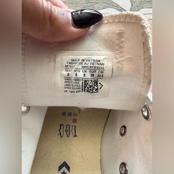 Converse All Stars Check Taylor Low Top Shoes. Size 8 - Picture 4 of 6